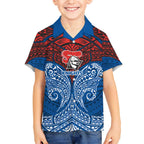 Personalized Newcastle Knights Hawaiian Shirt Polynesian Tribal Pattern Style
