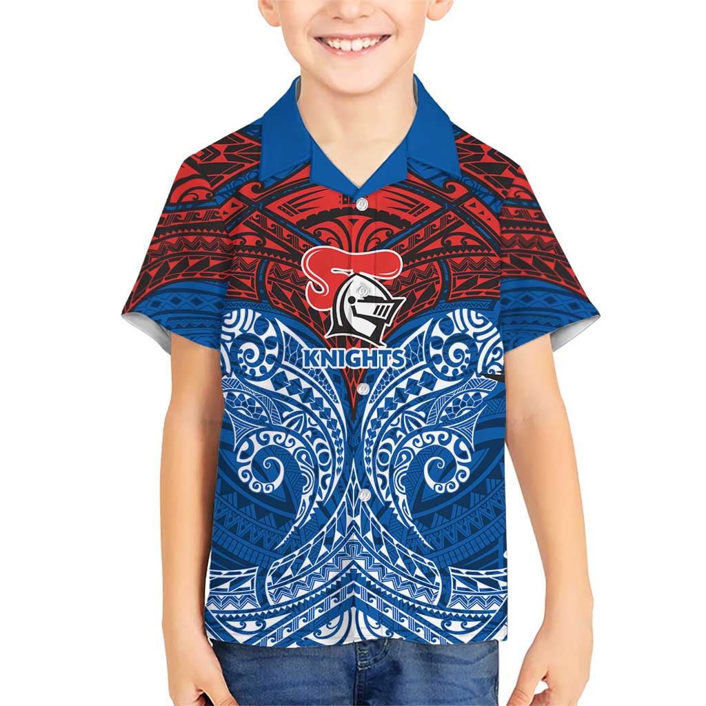 Personalized Newcastle Knights Hawaiian Shirt Polynesian Tribal Pattern Style