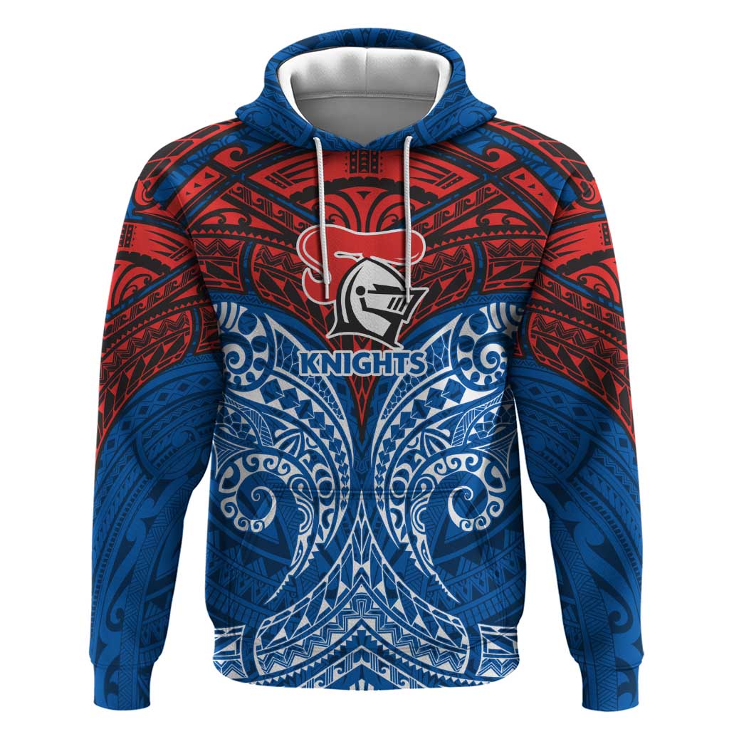 Personalized Newcastle Knights Hoodie Polynesian Tribal Pattern Style