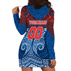 Personalized Newcastle Knights Hoodie Dress Polynesian Tribal Pattern Style