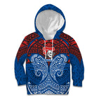 Personalized Newcastle Knights Kid Hoodie Polynesian Tribal Pattern Style