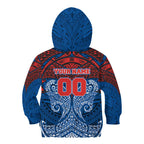 Personalized Newcastle Knights Kid Hoodie Polynesian Tribal Pattern Style
