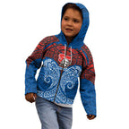 Personalized Newcastle Knights Kid Hoodie Polynesian Tribal Pattern Style