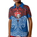 Personalized Newcastle Knights Kid Polo Shirt Polynesian Tribal Pattern Style