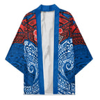 Personalized Newcastle Knights Kimono Polynesian Tribal Pattern Style
