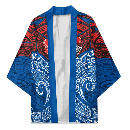 Personalized Newcastle Knights Kimono Polynesian Tribal Pattern Style