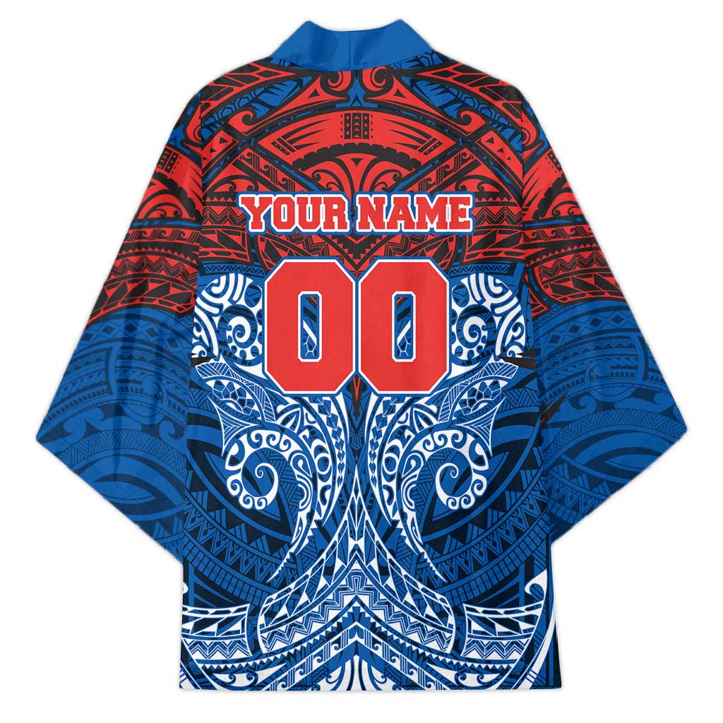 Personalized Newcastle Knights Kimono Polynesian Tribal Pattern Style