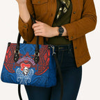 Personalized Newcastle Knights Leather Bag Polynesian Tribal Pattern Style