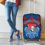 Personalized Newcastle Knights Luggage Cover Polynesian Tribal Pattern Style