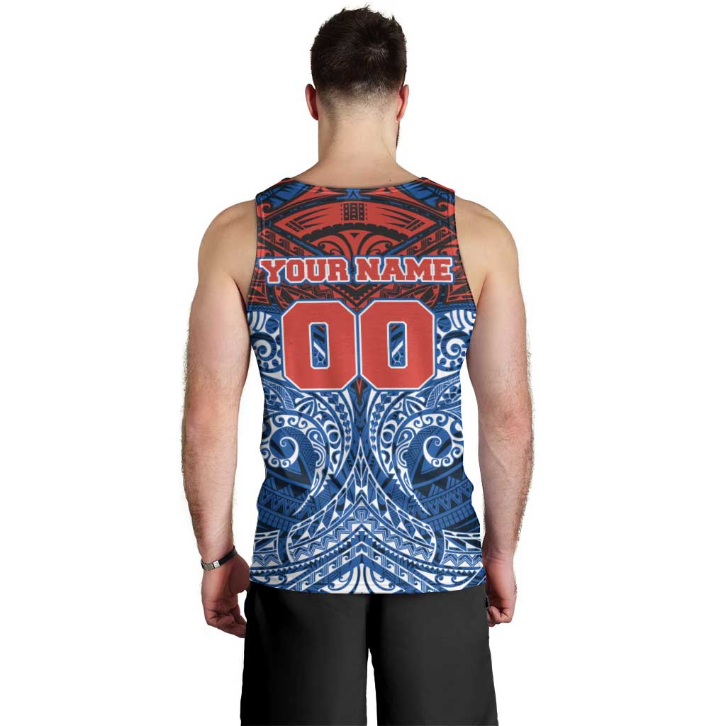 Personalized Newcastle Knights Men Tank Top Polynesian Tribal Pattern Style