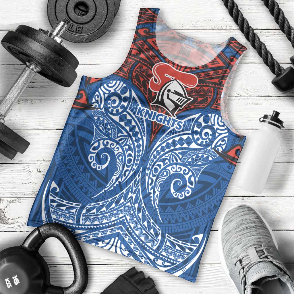 Personalized Newcastle Knights Men Tank Top Polynesian Tribal Pattern Style