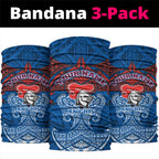 Personalized Newcastle Knights Neck Gaiter Polynesian Tribal Pattern Style