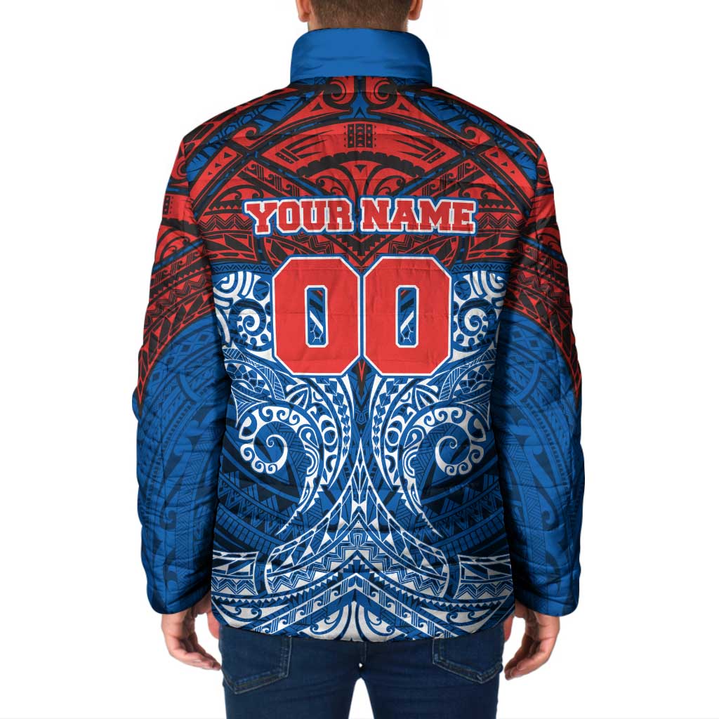 Personalized Newcastle Knights Padded Jacket Polynesian Tribal Pattern Style