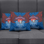 Personalized Newcastle Knights Pillow Cover Polynesian Tribal Pattern Style