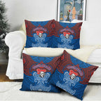 Personalized Newcastle Knights Pillow Cover Polynesian Tribal Pattern Style