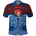 Personalized Newcastle Knights Polo Shirt Polynesian Tribal Pattern Style