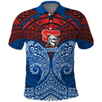 Personalized Newcastle Knights Polo Shirt Polynesian Tribal Pattern Style