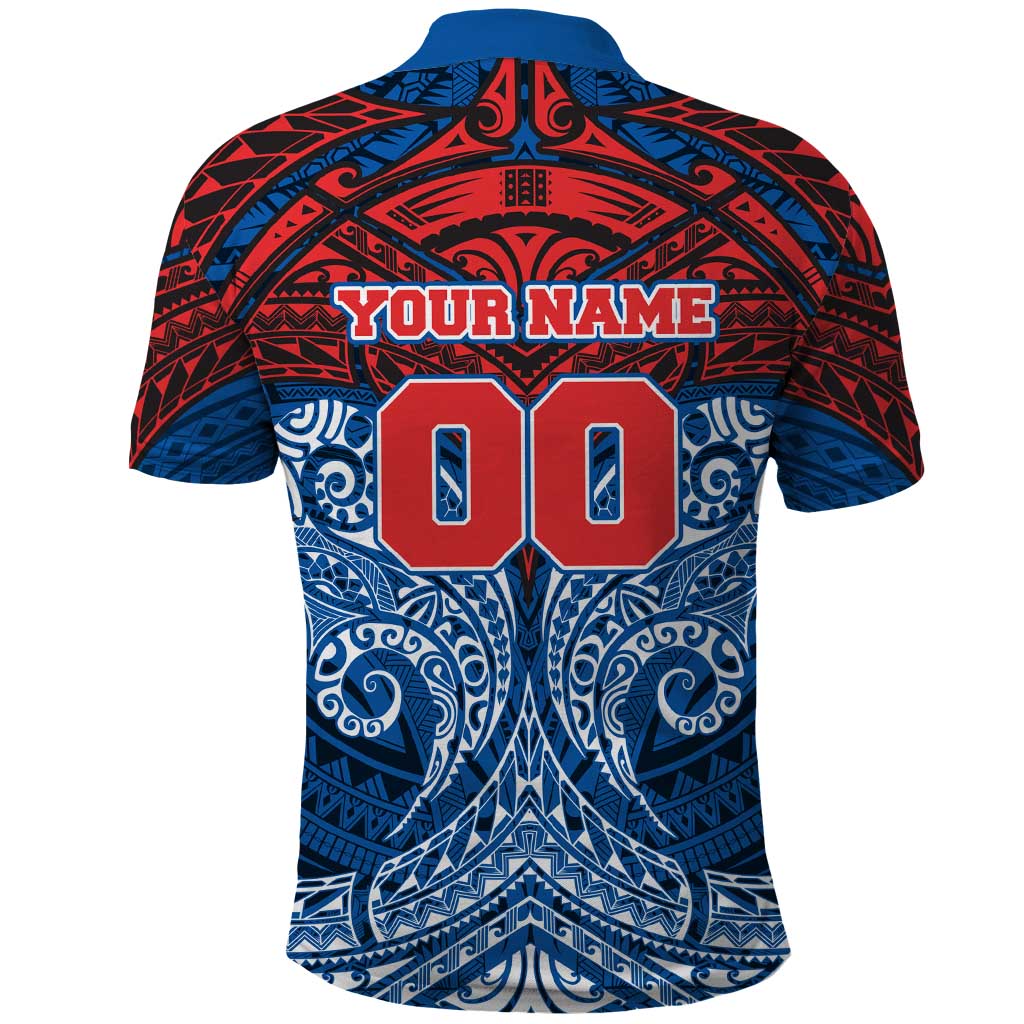 Personalized Newcastle Knights Polo Shirt Polynesian Tribal Pattern Style