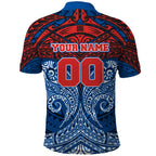 Personalized Newcastle Knights Polo Shirt Polynesian Tribal Pattern Style