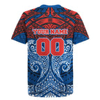 Personalized Newcastle Knights Rugby Jersey Polynesian Tribal Pattern Style