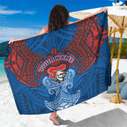 Personalized Newcastle Knights Sarong Polynesian Tribal Pattern Style