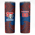Personalized Newcastle Knights Skinny Tumbler Polynesian Tribal Pattern Style