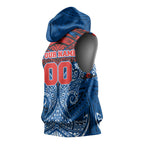 Personalized Newcastle Knights Sleeveless Hoodie Polynesian Tribal Pattern Style