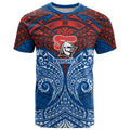Personalized Newcastle Knights T Shirt Polynesian Tribal Pattern Style
