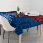 Personalized Newcastle Knights Tablecloth Polynesian Tribal Pattern Style