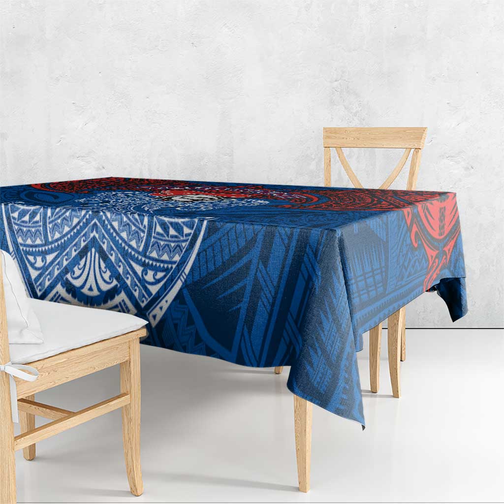 Personalized Newcastle Knights Tablecloth Polynesian Tribal Pattern Style
