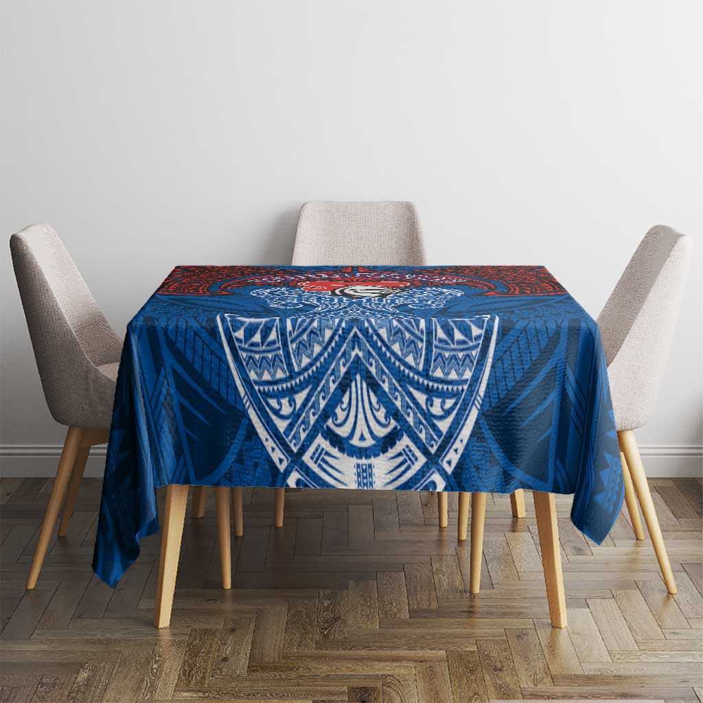 Personalized Newcastle Knights Tablecloth Polynesian Tribal Pattern Style
