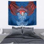 Personalized Newcastle Knights Tapestry Polynesian Tribal Pattern Style