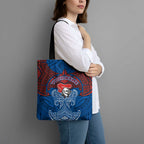 Personalized Newcastle Knights Tote Bag Polynesian Tribal Pattern Style