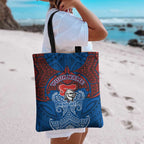 Personalized Newcastle Knights Tote Bag Polynesian Tribal Pattern Style