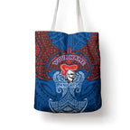 Personalized Newcastle Knights Tote Bag Polynesian Tribal Pattern Style