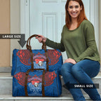 Personalized Newcastle Knights Travel Bag Polynesian Tribal Pattern Style