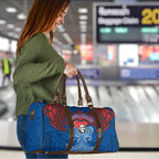 Personalized Newcastle Knights Travel Bag Polynesian Tribal Pattern Style