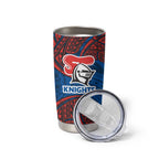 Personalized Newcastle Knights Tumbler Cup Polynesian Tribal Pattern Style