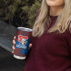 Personalized Newcastle Knights Tumbler Cup Polynesian Tribal Pattern Style