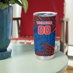 Personalized Newcastle Knights Tumbler Cup Polynesian Tribal Pattern Style