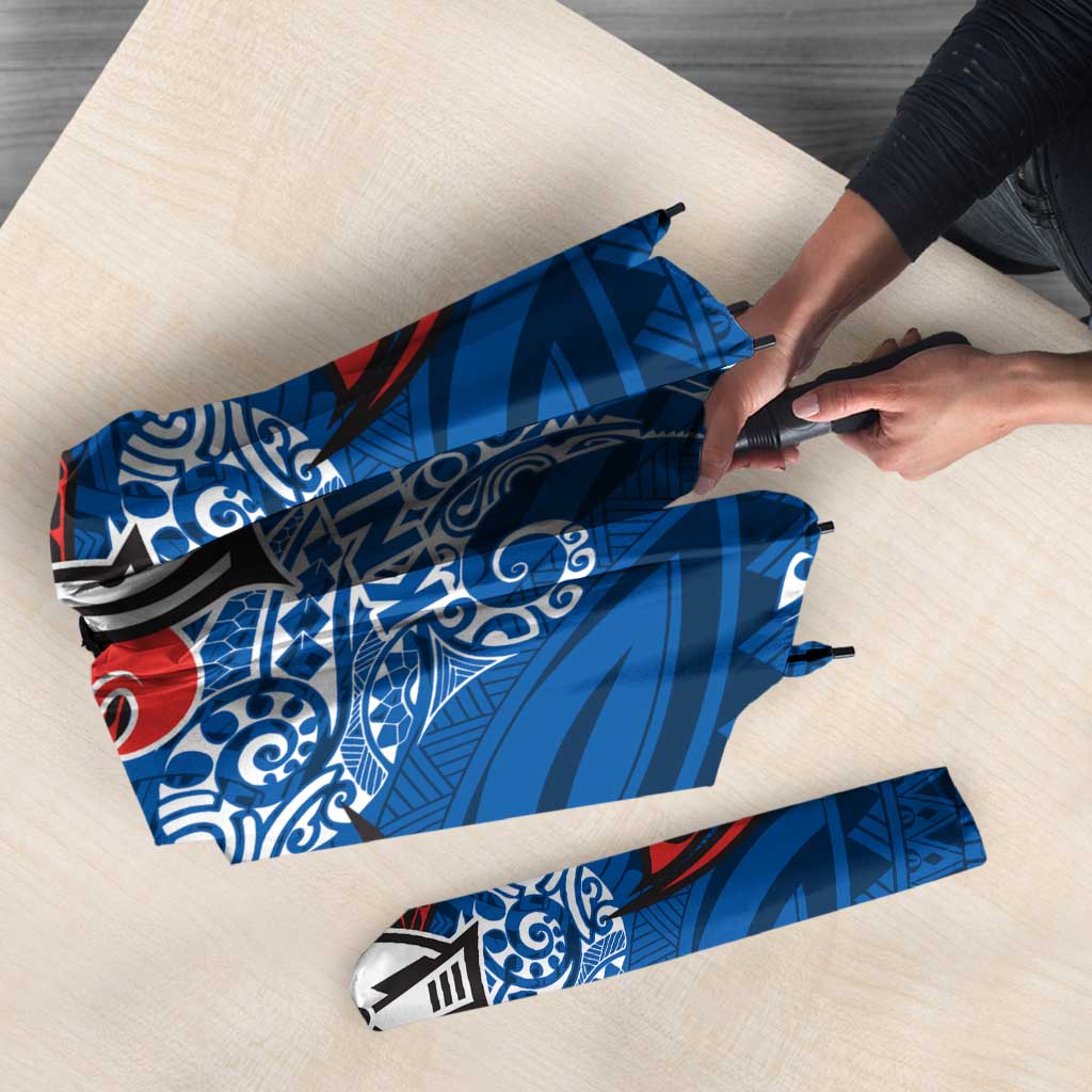 Personalized Newcastle Knights Umbrella Polynesian Tribal Pattern Style