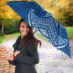 Personalized Newcastle Knights Umbrella Polynesian Tribal Pattern Style