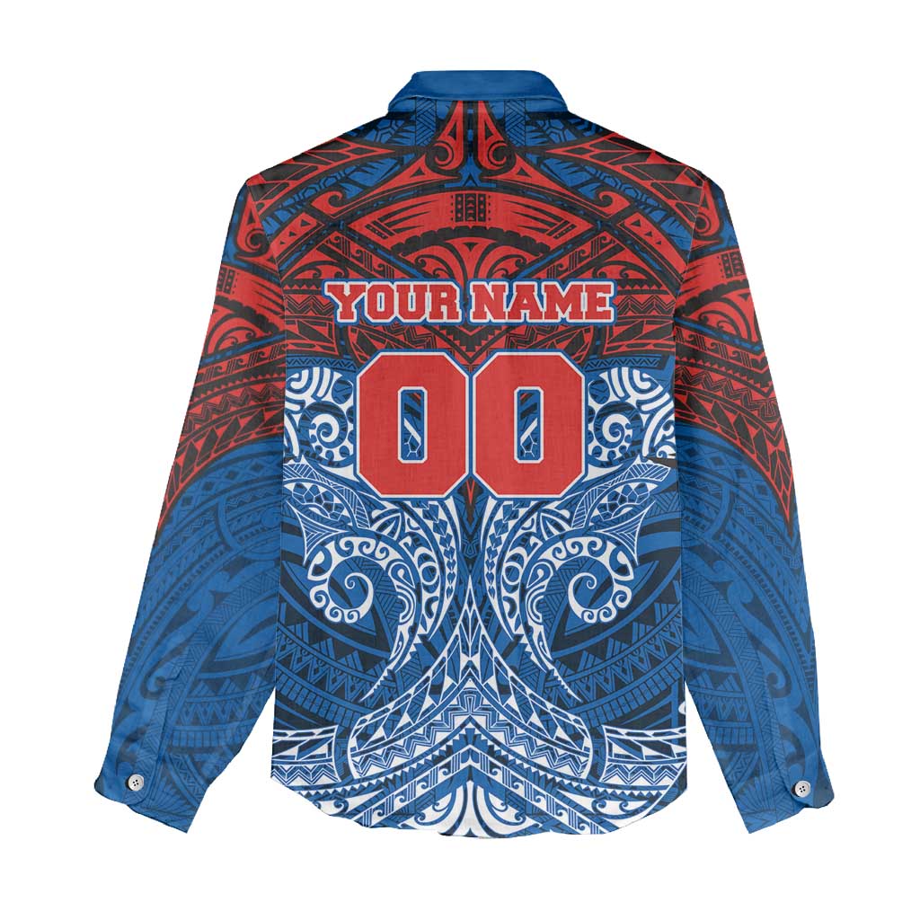 Personalized Newcastle Knights Women Casual Shirt Polynesian Tribal Pattern Style