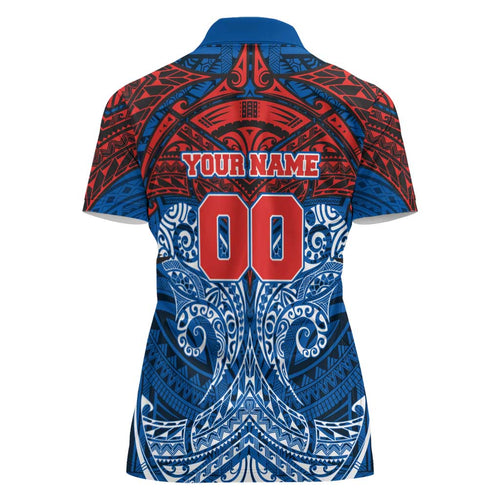 Personalized Newcastle Knights Women Polo Shirt Polynesian Tribal Pattern Style