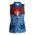 Personalized Newcastle Knights Women Sleeveless Polo Shirt Polynesian Tribal Pattern Style