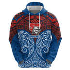 Personalized Newcastle Knights Zip Hoodie Polynesian Tribal Pattern Style
