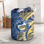 Parramatta Eels Laundry Basket Polynesian Tribal Tattoo Pacific Sport Art