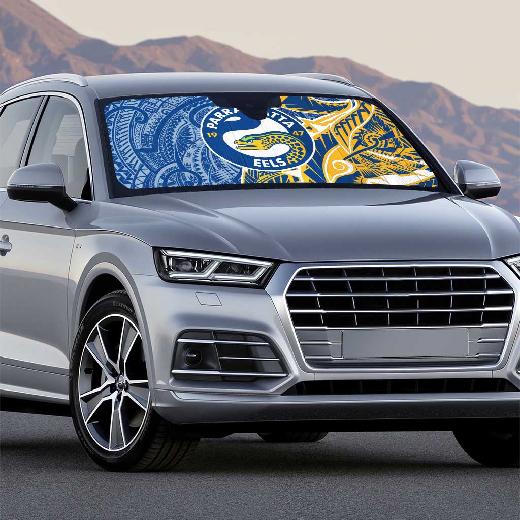 Parramatta Eels Auto Sun Shade Polynesian Tribal Tattoo Pacific Sport Art