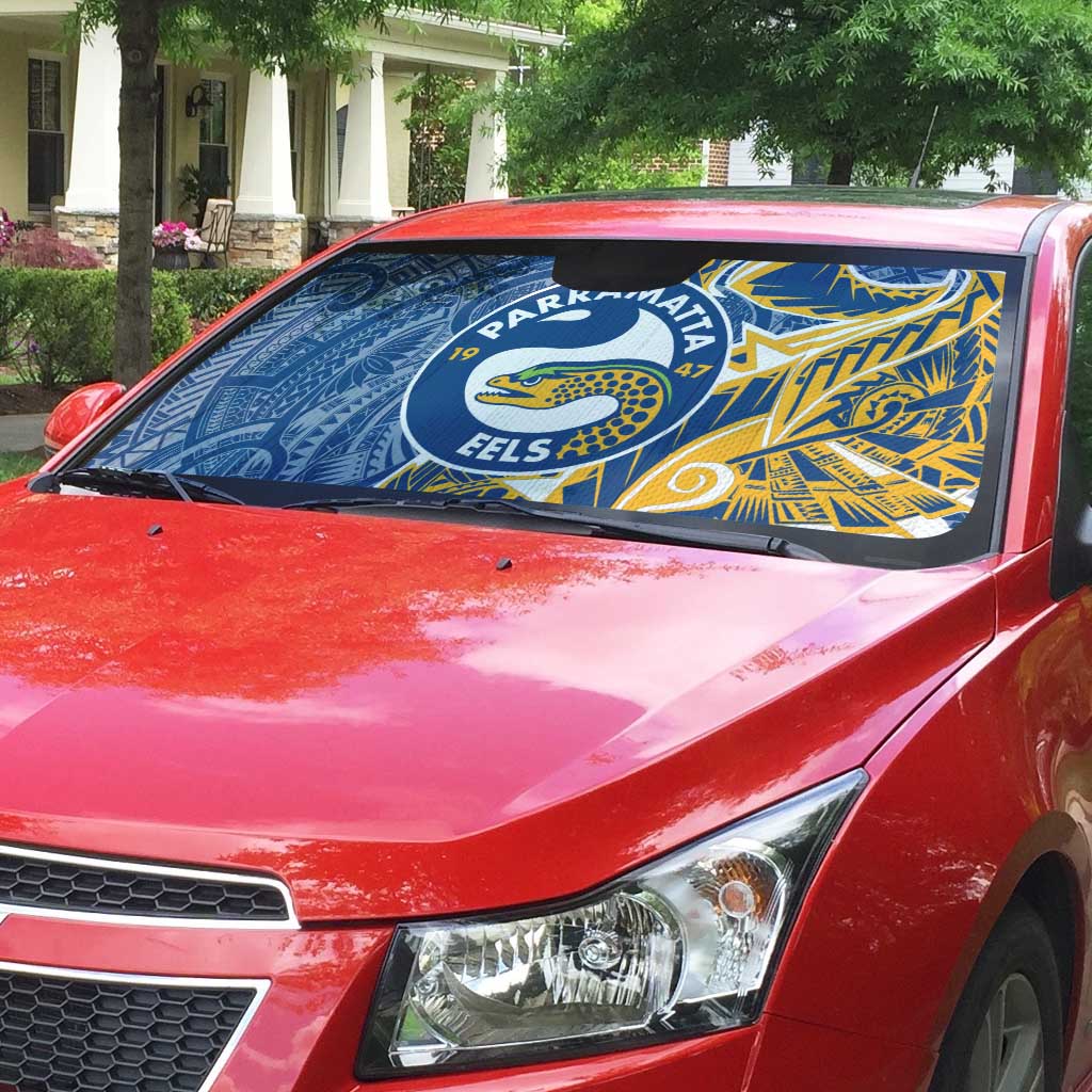 Parramatta Eels Auto Sun Shade Polynesian Tribal Tattoo Pacific Sport Art