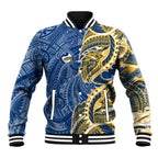 Parramatta Eels Baseball Jacket Polynesian Tribal Tattoo Pacific Sport Art